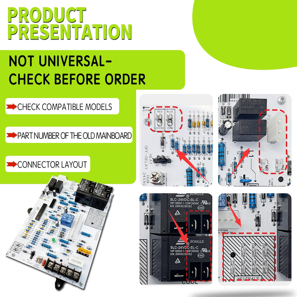 HK42FZ018 Furnace Control Board Replacement for Carrier Bryant Payne Circuit Board