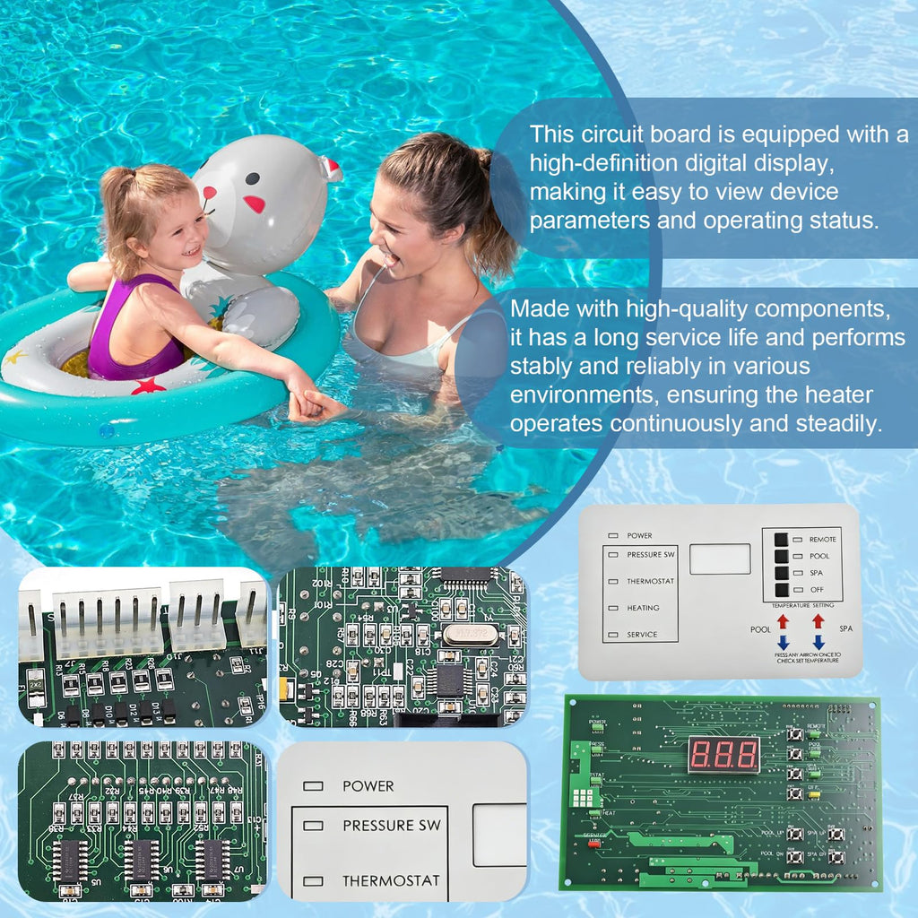 472100 Digital Display Temperature Controller Board,6800 DDTC MiniMax NT keyboard for Pentair MiniMax NT Series Pool and Spa Heater
