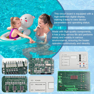 472100 Digital Display Temperature Controller Board,6800 DDTC MiniMax NT keyboard for Pentair MiniMax NT Series Pool and Spa Heater