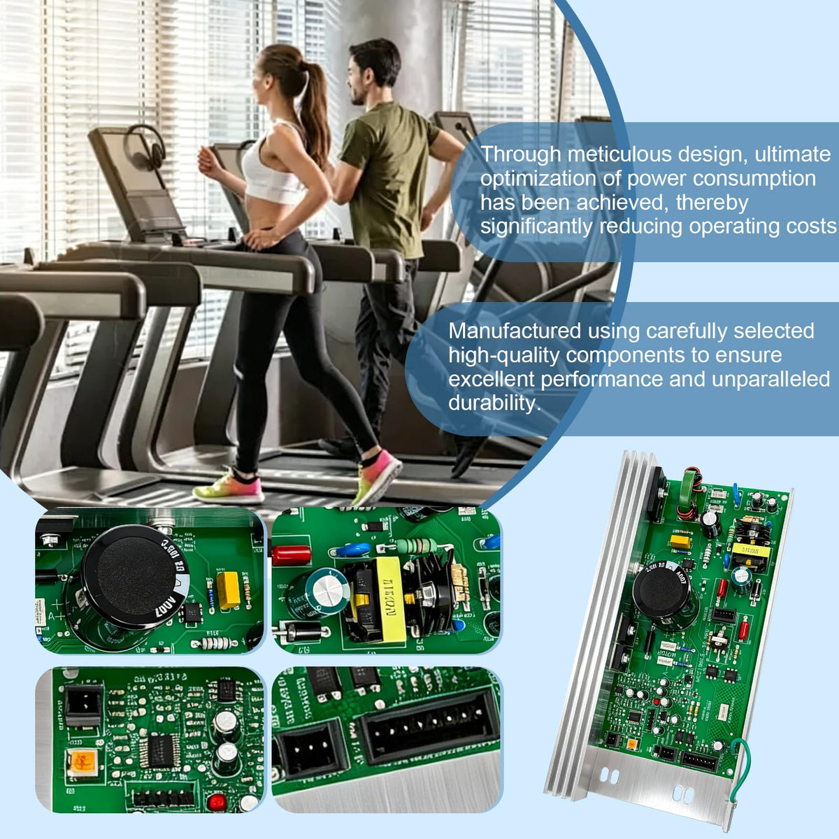 MC2100LTS-30 259522 Treadmill Motor Control Board for Epic, FreeMotion, Gold's Gym, Health Rider,301811, 232196, 263165, MC2100-LTS-30, MC2100-LS-30 REV