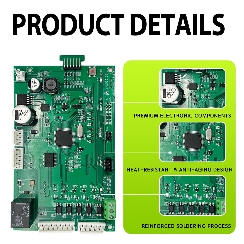 42002-0007S Pool Heater Control Board for Mastertemp & Sta-Rite Max-E-Therm,Replaces 461105 with 472610Z Switch Pad