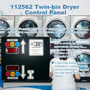 112562 Dual Pocket Dryer Touch Control Panel for ADC AD330 Stack Commercial Dryer