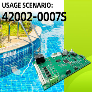 42002-0007S Pool Heater Control Board for Mastertemp & Sta-Rite Max-E-Therm,Replaces 461105 with 472610Z Switch Pad