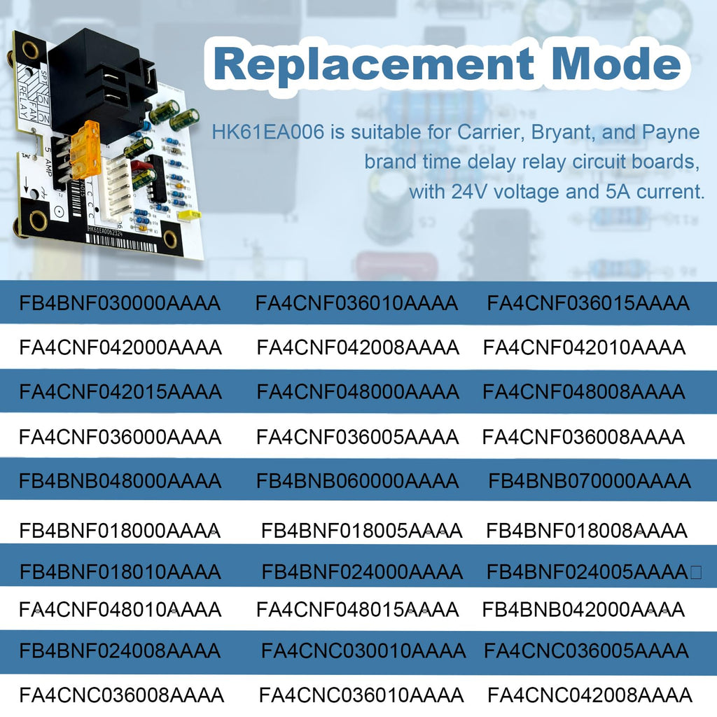 HK61EA006 Fan Blower Control Board Replacement for Bryant Payne Carrier Circuit Board