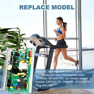 AE0016C Treadmill Motor Control Board Mainboard for Sole F63 , Replaces CRD020109, D020109, CRD020118, 110V Motor